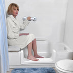 Grab Bars for Shower Heavy-Duty 12-Inch ADA Compliant 350lbs Shower Grab Bars for Seniors Shower Handles for Elderly Suction Air-Tight®Handicap Safety Handrail for Bathroom Bathtubs Toilet Tiles Glass