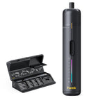 Fanttik S2 Pro Electric Screwdriver, Cordless Screwdriver Set, 7 Torque Settings, 0.5 to 6N.m, 20 Magnetic Bits, 1/4''Hex Shank, with 90° Angle Adapter, for Furniture, Household Repairs(Space Grey)