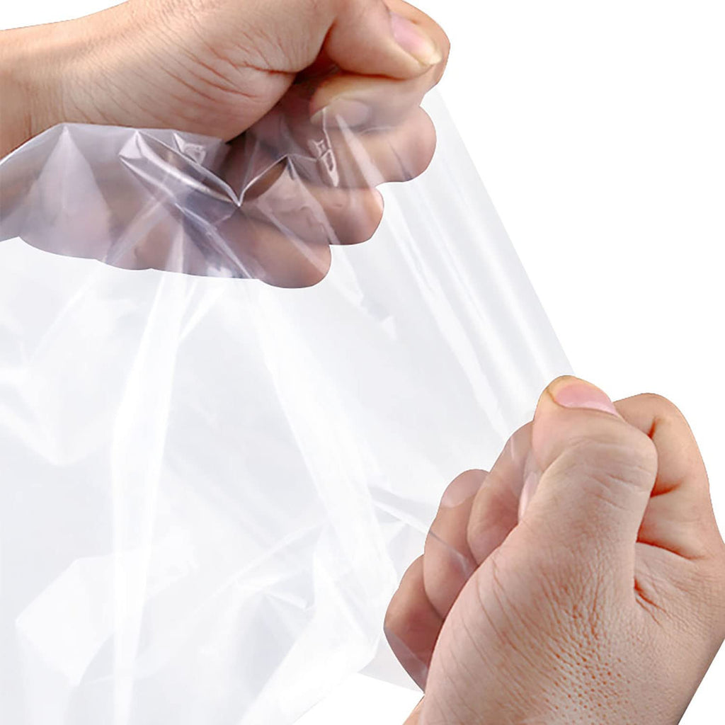 Zcintert Clear Cello Cellophane Treat Bags, 50 Pcs - 15.7" x 19.7"(2mils), Plastic Gift Bags for Candy, Party Favor, Cookies, Candies Packaging, with 4” Twist Ties