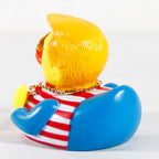 Rubber Ducks Car Duck Dashboard Decoration Squeak Trump Ducks Toys Car Ornaments Car Décor Accessories with Sunglasses and Gold Necklace(Style B)