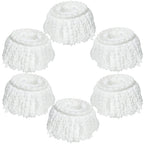 6 Pack Mop Heads Replacements, Compatible with FunClean Spin Mop & RinseWise Mop Bucket, Microfiber Spin Mop Head Refill Cleaning Supplie for Home Industrial and Commercial Use