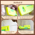 2024 New Plastic Needle Threaders,Automatic Needle Threader,Used to Quickly Thread The Thread Into The Needle Hole, Suitable for The Elderly and Those Who Like to Do Needlework(Random Color) (18 PCS)