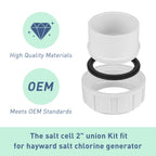 ArrogantF Salt Cell 2" Union Replacement for Hayward GLX-Cell-Union,for Hayward T-3 T-15 Cleaner Coupler Replacement,fit for Hayward Goldline AquaRite Turbo Cell Generator Pool Pool and Spa Pump Parts