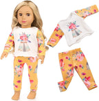 ZQDOLL 19 pcs American Doll Clothes Gift for 18 inch Doll Clothes and Accessories, Including 10 Complete Sets of Clothing