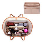 Purse Organizer Insert, Felt Bag Organizer with Metal Zipper, Handbag & Tote Shaper, For Speedy Neverfull Tote, 7 Sizes(Medium, Beige)