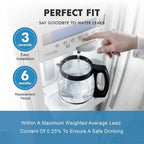 4U PURE Compatible with WF3CB Refrigerator Water Filter, Replacement for Pure Source 3, 706465, 242086201, 242086203, 242294501, 242069601, AP4567491, S3412266, WF425, Height 9 inches, 1 Pack