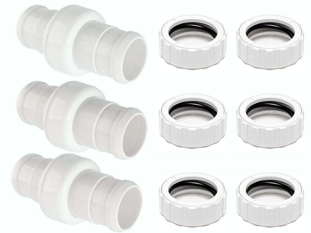 Makhoon Pool Cleaner Hose Swivel & Nut Combo Replacement Kit for Polaris Zodiac 360 (3 Pack)