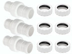 Makhoon Pool Cleaner Hose Swivel & Nut Combo Replacement Kit for Polaris Zodiac 360 (3 Pack)