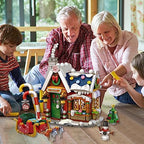 Christmas House Building Kit, Santa’s Visit Block Toys Set, 788 PCS Great Holiday Present Idea for Christmas Scene to Display, Party Gift for Boys Girls 6-10 Years Old