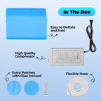Careboda Alternating Air Pressure Mattress Pad, Bed Sore Prevention Solution, Mattress Topper with 10-Level Pump, Waterproof Pressure Relief Ulcer Cushion Pad for Bed Sores for Hospital and Home