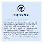 BISSELL SpotClean Pet Pro Portable Carpet Cleaner, 2458, Grapevine Purple, Black, Large