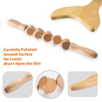 YMM Wood Therapy Massage Tools for Body Shaping, 3-in-1 Lymphatic Drainage Massager, Professional Maderoterapia Kit, Anti Cellulite Massage Roller Body Sculpting Tools Set