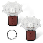 Aumzong 7056 2Pcs Check Valve Covers with Flapper Assembly Compatible with Zodiac Jandy Spring Check Valve Replacement# 7235,7305