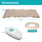 Safe Medic Alternating Air Pressure Mattress Pad, Bed Sore Prevention, with Quiet Pump Waterproof, Bedsore Mattress Relief, Hospital Mattress Top, Bubble Bed, colchón antiescaras para ancianos