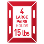 Command 15 lb & 10 lb Large and Medium 28 Pairs Picture Hanging Strips (56 Strips), Damage-Free Hangers for Picture Frames, No Tools Required, Great for Home Room Wall Decor, White Adhesive