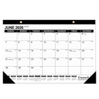 Desk Calendar 2026-2027 - 19 Months Academic Calendar 17" × 11.5" Desktop Calendar from Jun. 2026 to Dec. 2027 with Julian Date for Home School Office Desk Top Organizing