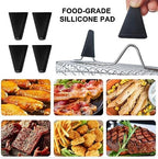 Upgrade Air Fryer Rack,Three Stackable Dehydrator Racks for Gowise Phillips USA Cozyna Ninja Airfryer,Stainless Steel Rectangle Air Fryer Rack,Ninja Dual Air Fryer Accessories (Rectangle)