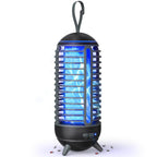 Cordless Bug Zapper Outdoor Rechargeable 2 in 1 Wireless Mosquito Killer Lamp 2500mAh Bug Zapper Electric Trap Ideal Fly Zapper Indoor for Patio, Home, Backyard, Yard, Garden, Campsite (Black)