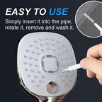 Upgrade Shower Head Cleaning Brush, Gap Hole Anti-Clogging Cleaning Brush, Shower Head Cleaner Picks Brush Tiny Cleaning Brush for Shower Head, Multifunction Shower Head Cleaning Brushes (10PCS)