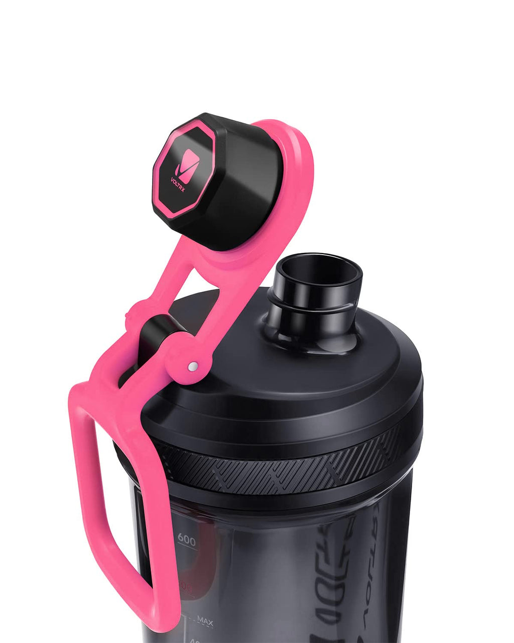 VOLTRX Shaker Bottle, Gallium USB C Rechargeable Electric Protein Shake Mixer, Shaker Cups for Protein Shakes and Meal Replacement Shakes, BPA Free, Made with Tritan, 24oz