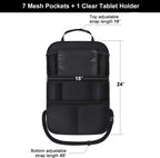 ONE PIX Backseat Car Organizer Mats Back Seat Organizers and Storage Bag with Touch Screen Tablet Holder for Kids Toddlers Seats, Travel Accessories, Road Trip Essentials (2PCS)