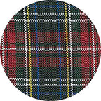 School Uniform Plaid Heart Shape Button Hair Ties/Set of 2/Girls & Women Hair Accessories/Pony tail Holder|AGD Accessories/Hair Bobbles (Plaid 56)