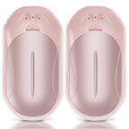 AI Hand Warmers Rechargeable 2 Pack, 6000mAh Electric Hand Warmers, AI Smart Chips 20Hrs Long Safe Heat, Portable Pocket Heater, Gifts for Christmas, Outdoor, Golf, Hunting, Camping Accessories-Pink