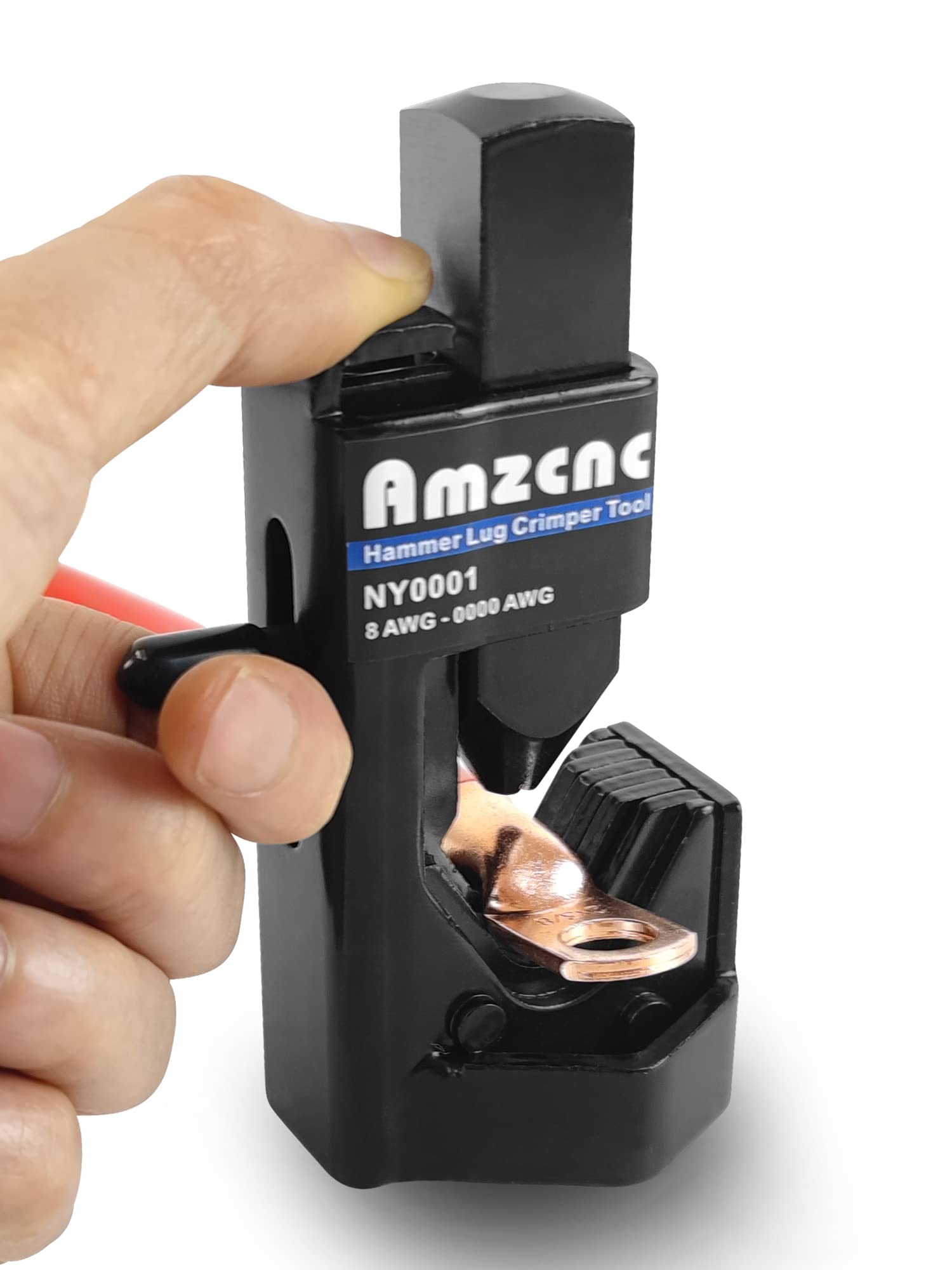 Hammer Lug Crimper Tool - 0000 AWG Battery and Welding Cables( 8 AWG TO 4/0 Wire Gauge)