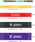 LEEKEY Resistance Band Set, Pull Up Assist Bands - Stretch Resistance Band Exercise Bands - Mobility Band Powerlifting Bands for Resistance Training, Physical Therapy,Home Workouts (Colorful)