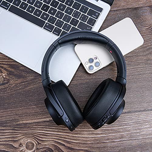SOULWIT Replacement Earpads Cushions for Sony WH-H900N (h.Ear on 2 Wireless) & MDR 100ABN (h.Ear on Wireless) Noise Canceling Over-Ear Headphones, Ear Pads with Noise Isolation Foam - Black
