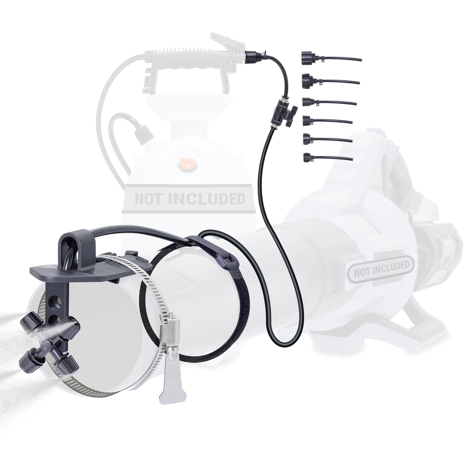 Pesticide Sprayer - Insecticide and Mosquito Mister System - Pest Control System for Fleas, Ticks, and Mosquitos - Mist-PRO Universal Adapter Kit