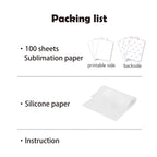 A-SUB Sublimation Paper 11x17 Inch for DIY Unique Christmas Gifts Compatible with Inkjet Printer which Match Sublimation Ink 100 Sheets