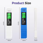 4 in 1 TDS Meter Digital Water Tester for Drinking Water, All New 2025 Portable Water Quality Tester with EC Temp Color Display, PPM Meter Water Tester for Aquarium Hydroponics Tap Water (White)