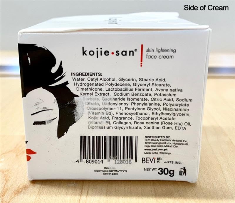 Kojie San Skin Brightening 2 Piece Set - The Original Kojic Acid Soap that Reduces Dark Spots, Hyperpigmentation, and Other types of Skin Damage – 65g x 2 Bars & 30g Face Cream