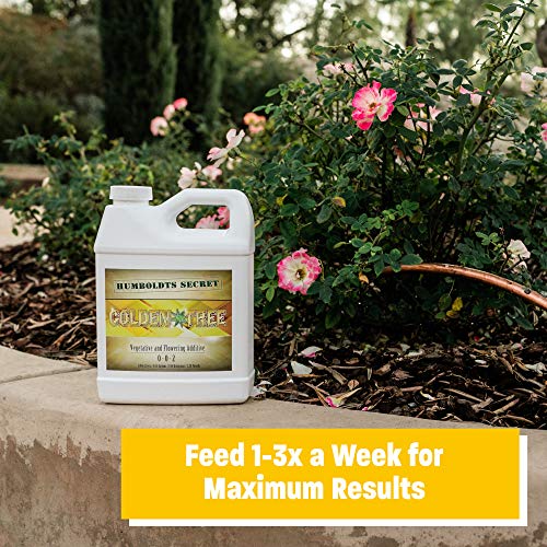 Humboldts Secret Golden Tree: Best Plant Food for Plants & Trees - All-in-One Concentrated Additive - Vegetables, Flowers, Fruits, Lawns, Roses, Tomatoes & More (8 Ounce)