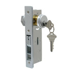 Storefront Door Lock Alsecure Commerical Door Mortise Lock for Aluminum Shop Doors 1.1/8 inch Backset Silver