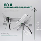 WRSFXV 2026 New 40 Pcs Dragon Fly Clips for Bugs Repellent, 3D Artificial Dragonfly Hat Clip, Dragonfly Garden Decor (10PCS)