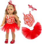 ZQDOLL 19 pcs American Doll Clothes Gift for 18 inch Doll Clothes and Accessories, Including 10 Complete Sets of Clothing