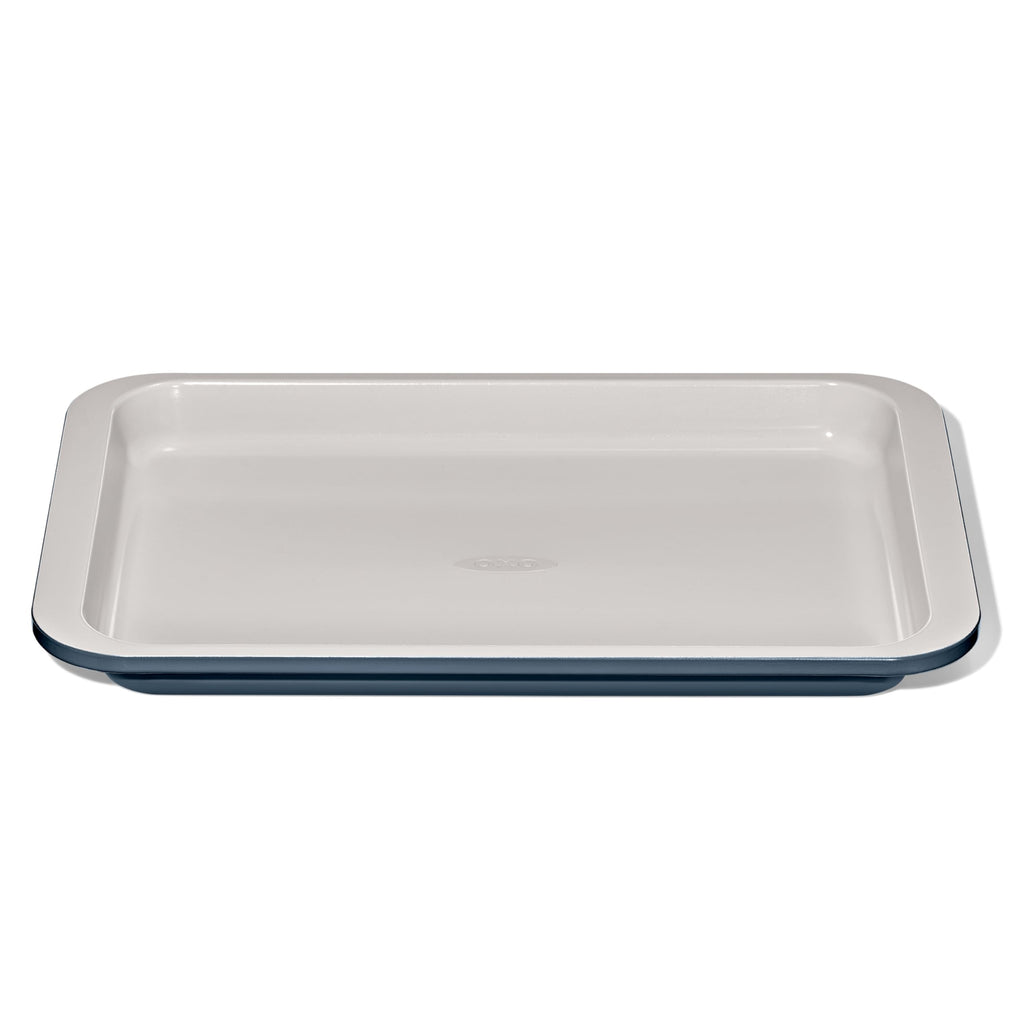 OXO Good Grips Non-Stick Pro Ceramic Coated Metal Bakeware Quarter Sheet Pan – Storm Blue