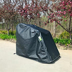 Wheelchair Cover Waterproof Thickened Velvet Lining,Outdoor Mobility Scooter Covers,Travel Storage Power Electric Wheelchair Accessories with Free Carrying Bag (Black)