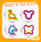 Uncrustable Maker, 12pcs Sandwich Cutter and Sealer sets, Uncrustable Sandwich Cutter, Decruster Sandwich Maker, Bread Cookie Cutters for Boys Girls Lunch & Bento Box (Dino Mouse Butterfly Unicorn)