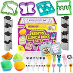 Complete Bento Lunch Box Supplies and Accessories For Kids - Sandwich Cutter and Bread Crust Shape Remover - Mini Vegetable Fruit Shapes cookie cutters - Silicone Cup Dividers - FREE Food Pick forks