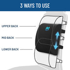 Everlasting Comfort Seat Cushion and Lumbar Support Pillow - Premium Memory Foam Office Chair Cushions for Enhanced Posture, Support, All-Day Comfort - Multi-Use for Car, Desk Chair, Gaming Chair