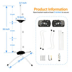 Ulinlo pouly Pool Filter Cleaner Stand Kit with Smooth Bearing, Rotatable Washing Tool for 3", 4", 6" Filter Cartridges