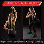 Med Spec ASO Ankle Stabilizer, Black, Small & THERABAND Resistance Band Set, Professional Latex Elastic Bands, 5 Foot, Yellow, Red & Green, Beginner