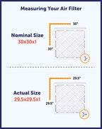 Filter King 20x25x2 Air Filter (MERV 8) (4-Pack) Dust & Allergy Control AC Furnace Filters, MADE IN USA, HVAC, Pleated, Electrostatic (Actual Size: 19.5 x 24.5 x 1.75)