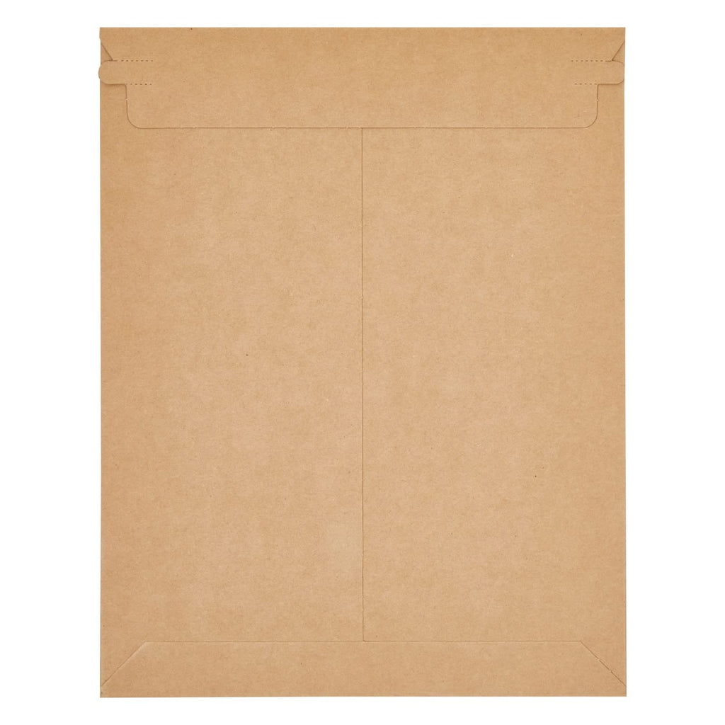 Juvale 25-Pack Stay Flat Rigid Mailers 9x11.5 with Self Adhesive Seal, 450 gsm Sturdy Bulk Brown Cardboard Envelopes for Shipping Photos, Magazines, Comic Books, Art Prints, Documents, Collectibles