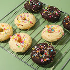 Silicone Donut/Bagel Pan. 2pcs/sets Donut/Bagel Molds Air Fryer Accessories Compatible with Ninja Foodi Intsant Votrex intsant pot 6qt 6.5qt 8qt 12qt Air Fryer and Oven
