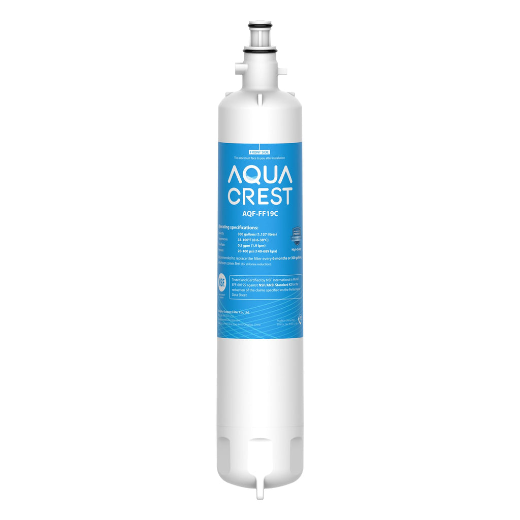 AQUA CREST Replacement for GE® RPWFE, RPWF (with CHIP) Refrigerator Water Filter, Compatible with GYE22HMKES, GYS22GMNES, GYE22HBLTS, DFE28JSKSS, GFE28HMHES, GNE29GYNFS, GFE28GYNFS, GFD28GYNFS
