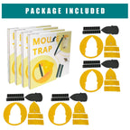 Tricess Bucket Mouse Trap Lid (4-Pack) - Flip Board Sliding Bucket Lid Mouse/Mice/Rat Trap, Auto Reset, Multi Catch Mice Trap Compatible with 5 Gallon Bucket for Indoor/Outdoor